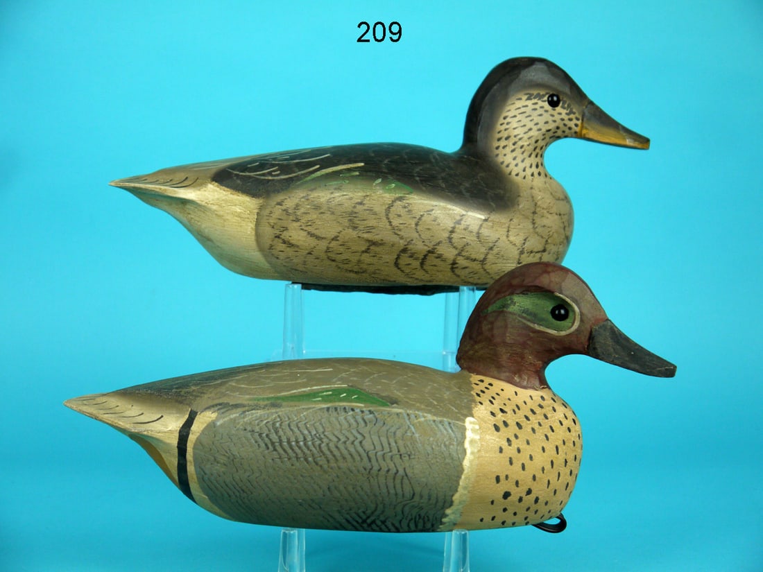 GREEN WING TEAL PAIR, J. BOWDEN (1 of 4)