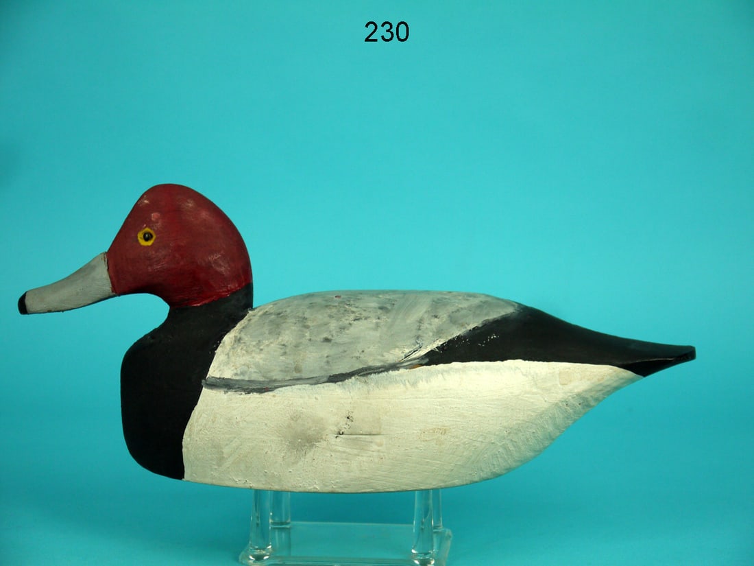 ONE-HALF SIZE REDHEAD DRAKE, M. HANCOCK (1 of 4)