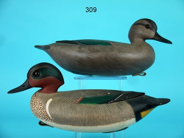 GREEN WING TEAL PAIR, F.C. BROWN, JR.