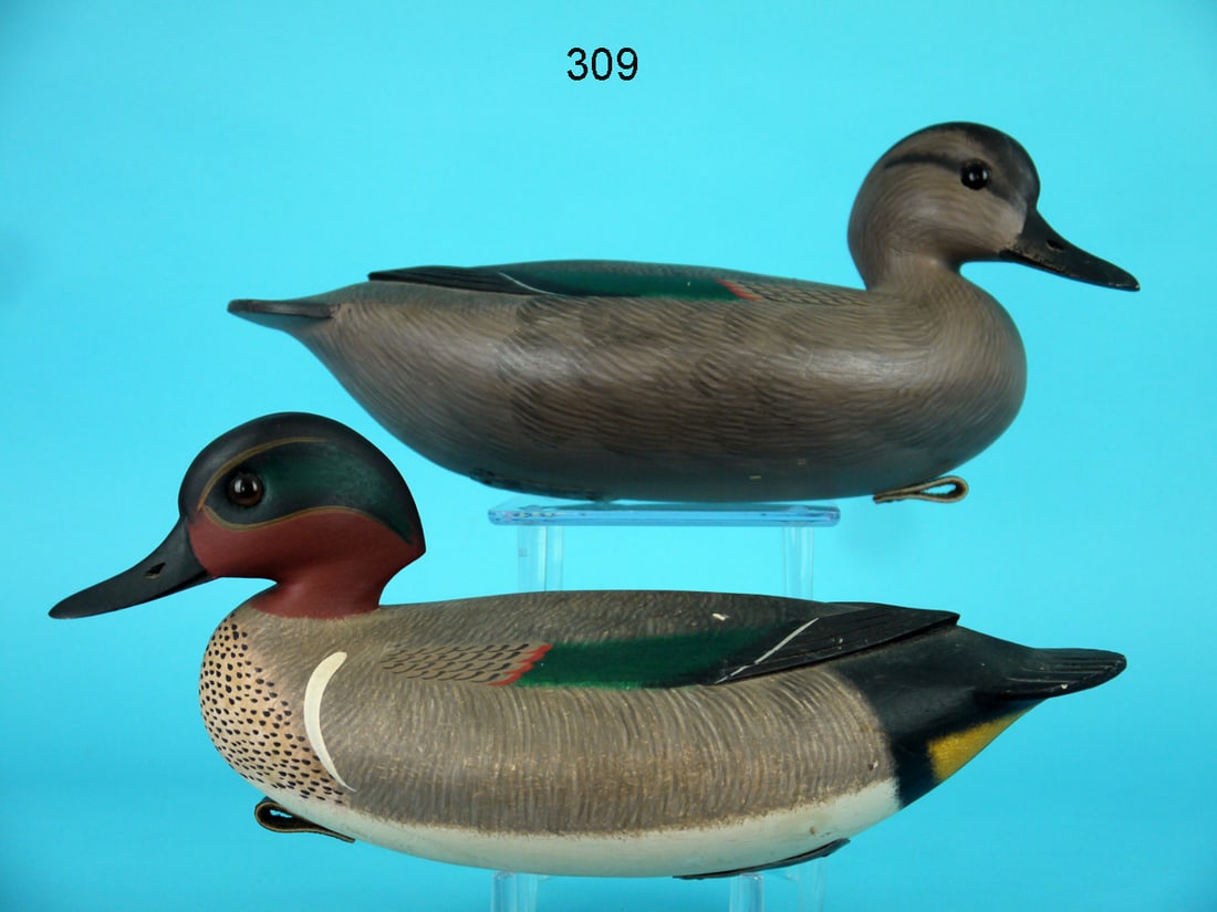 GREEN WING TEAL PAIR, F.C. BROWN, JR. (1 of 4)