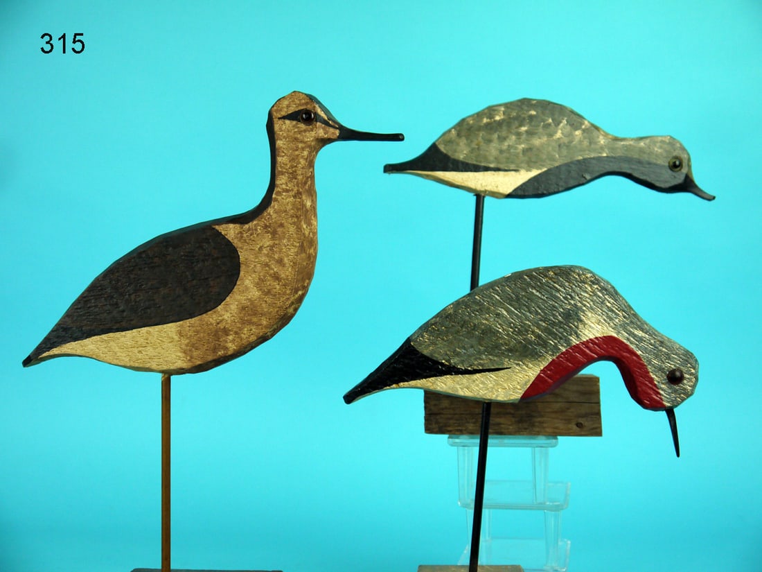 THREE SHOREBIRDS, R. DALEY (1 of 2)