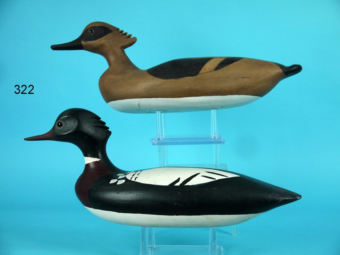 RED-BREASTED MERGANSER PAIR, E. HENDRICKS (1 of 4)