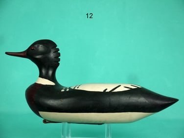 RED-BREASTED MERGANSER DRAKE, E. HENDRICKS