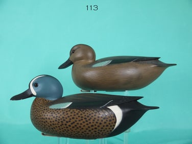 BLUE WING TEAL PAIR, F.C. BROWN, JR.