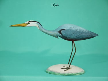 MINIATURE GREAT BLUE HERON, A. HILLMAN