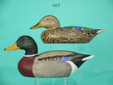 ONE-THIRD SIZE MALLARD PAIR, J. WEST