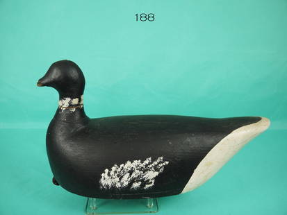 BRANT, T. DIXON: BRANT by Tom Dixon, Blackie Spit White Rock, British Columbia, Canada. Very good working paint and good structural condition. Lower section of bill missing. Tight neck crack. Hollow bottom board const