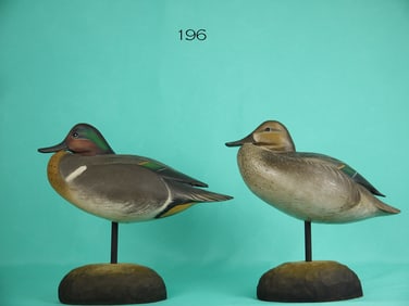 GREEN WING TEAL PAIR, L. MAIORANO