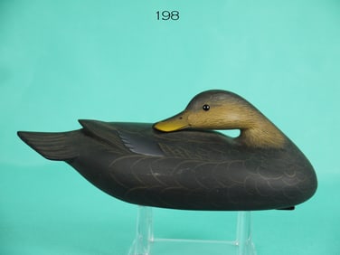 ONE-THIRD SIZE BLACK DUCK, G. STRUNK