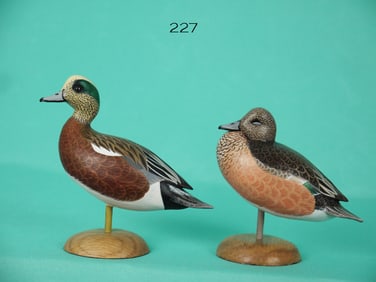 MINIATURE WIGEON PAIR, J. WOOD