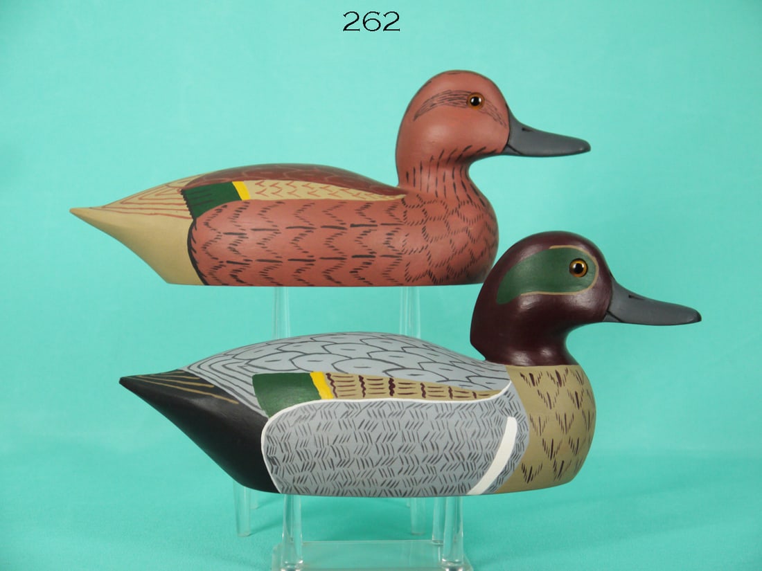 GREEN WING TEAL PAIR, E. MEACHEN (1 of 4)