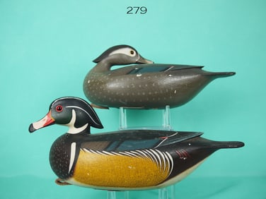 WOOD DUCK PAIR, F.C. BROWN, JR.