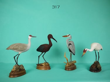 FOUR DECORATIVE MINIATURES, J. AND D. WILKINSON