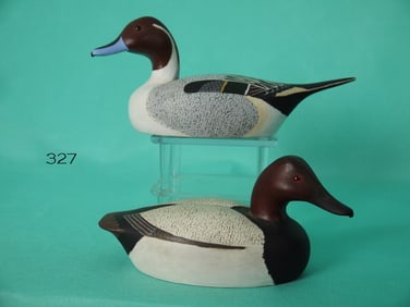 MINIATURE PINTAIL DRAKE/CANVASBACK DRAKE, H. MORGAN