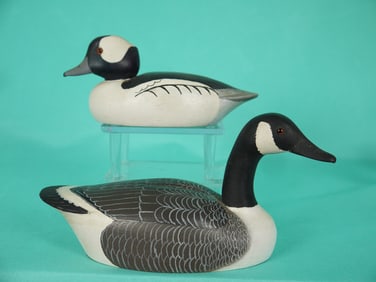 MINIATURE CANADA GOOSE/BUFFLEHEAD DRAKE, H. MORGAN