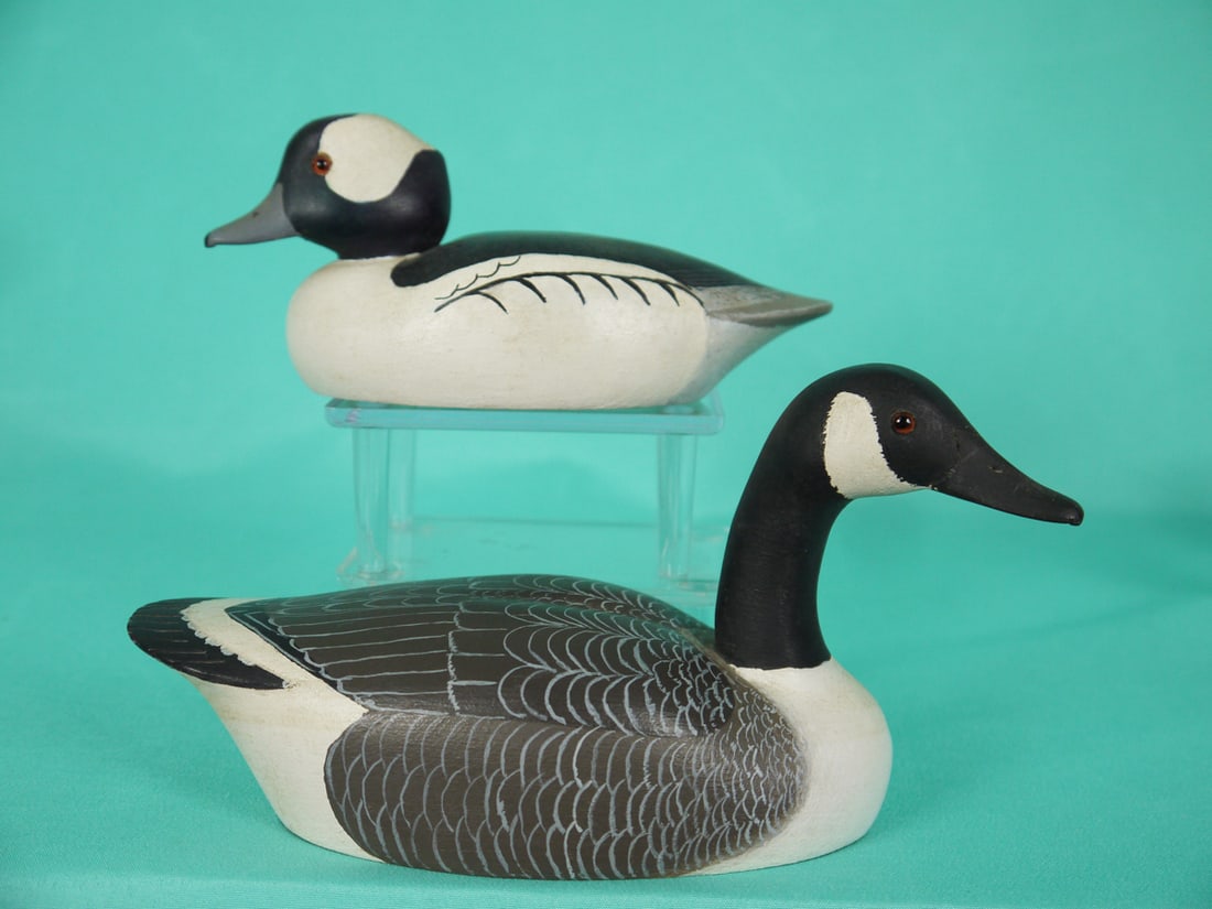 MINIATURE CANADA GOOSE/BUFFLEHEAD DRAKE, H. MORGAN (1 of 2)