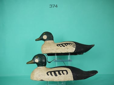 TWO GOLDENEYE DRAKES