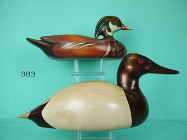 CANVASBACK DRAKE, R.X. BAILEY/WOOD DUCK DRAKE, H. SMITH