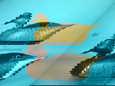 GREEN WING TEAL PAIR, WILDFOWLER