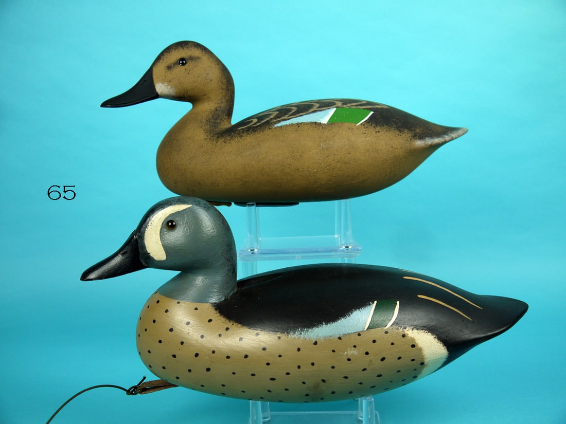 BLUE WING TEAL PAIR, D. HALL (1 of 4)