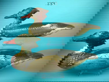 RED-BREASTED MERGANSER PAIR, D. CRANE