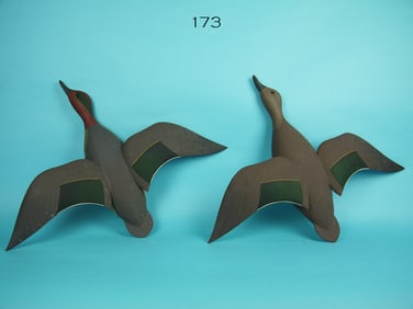 FLYING GREEN WING TEAL PAIR, J.P. HAND