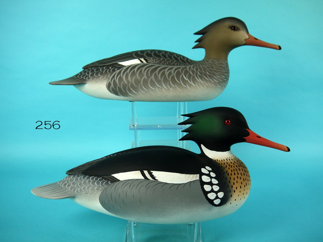 RED-BREASTED MERGANSER PAIR, O. LAWSON (1 of 4)