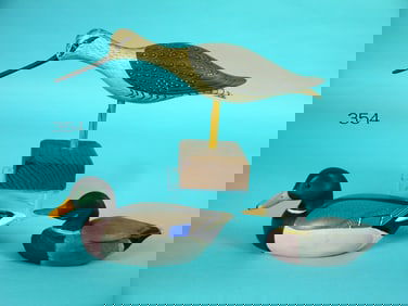 RUNNING YELLOWLEGS, E. MEACHEN/TWO MINIATURES, H. MORGAN
