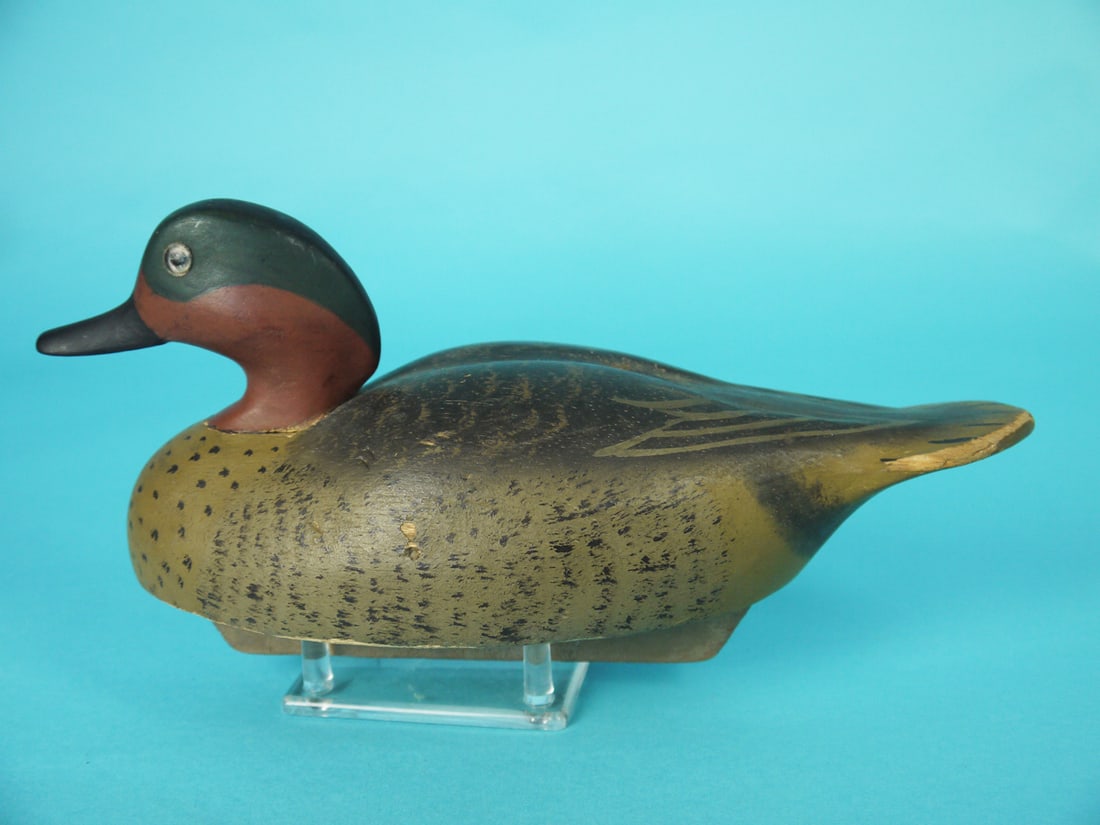 GREEN WING TEAL DRAKE, WILDFOWLER (1 of 4)