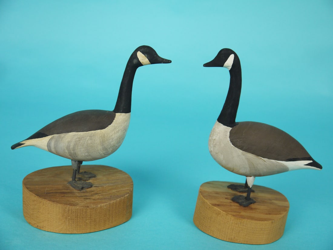 TWO MINIATURE CANADA GOOSE, H. CONKLIN (1 of 4)