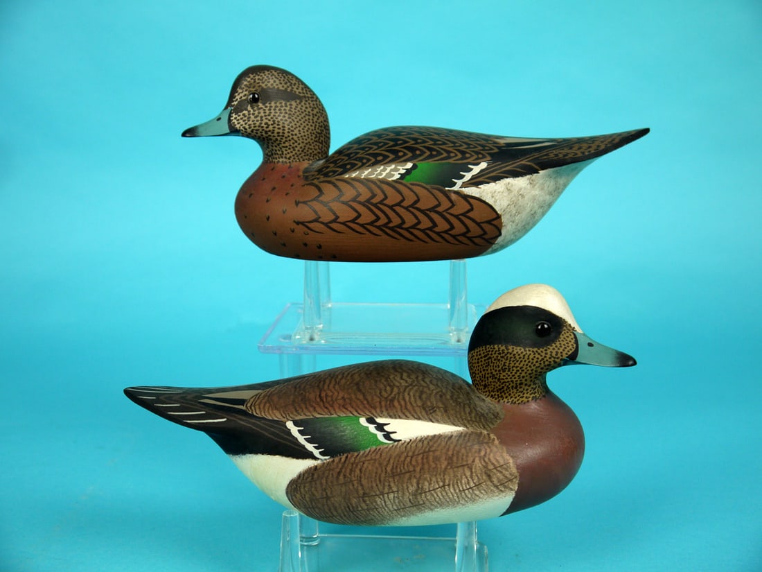 ONE-THIRD SIZE BALDPATE PAIR, W. CRANMER (1 of 4)