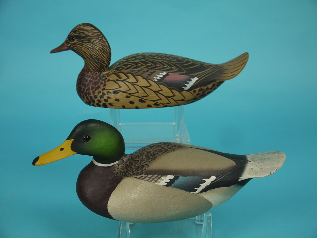 ONE-THIRD SIZE MALLARD DRAKE AND HEN, W. CRANMER (1 of 4)