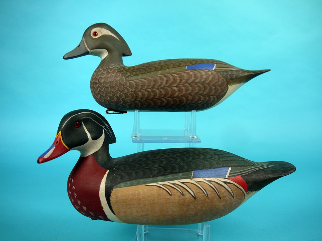 WOOD DUCK PAIR, H.V. SHOURDS (1 of 4)