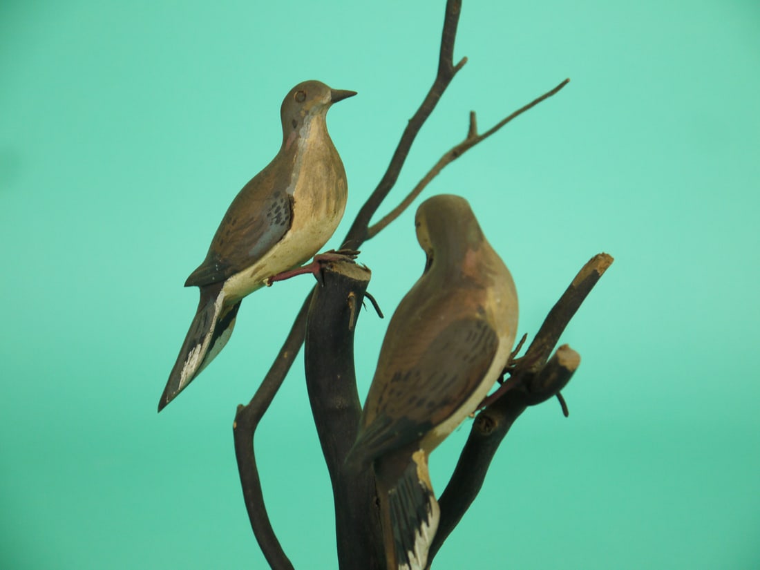 TWO MINIATURE DOVES - 3