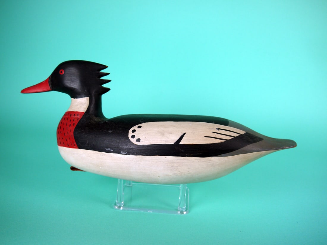 RED-BREASTED MERGANSER DRAKE, H.V. SHOURDS (1 of 4)