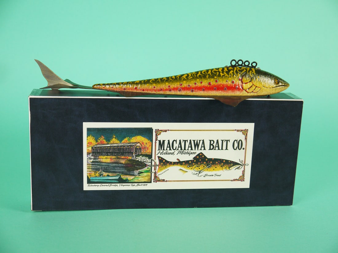 RAINBOW TROUT ICE FISHING DECOY, T. SMITH (1 of 5)