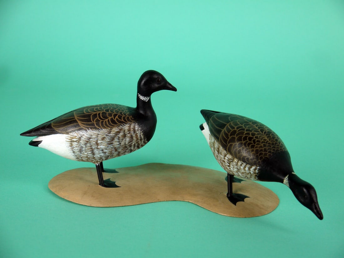 TWO MINIATURE BRANT, J. WOOD (1 of 4)