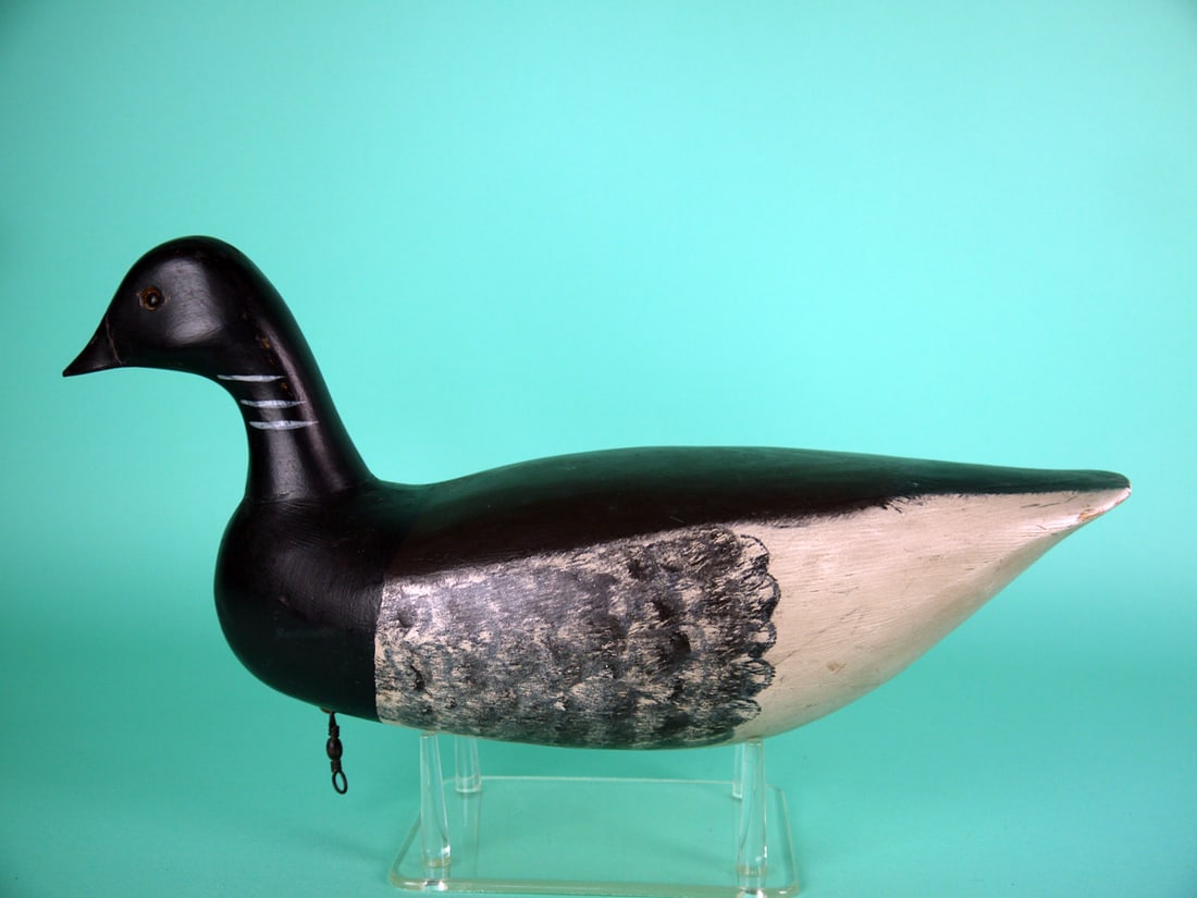BRANT, C.R. BIRDSALL: BRANT by Charles R. Birdsall, Pt. Pleasant, NJ. Very good original paint and structural condition. Hollow construction. Retains inlet weight and screw eye. Signed by the maker. Also branded CHM.