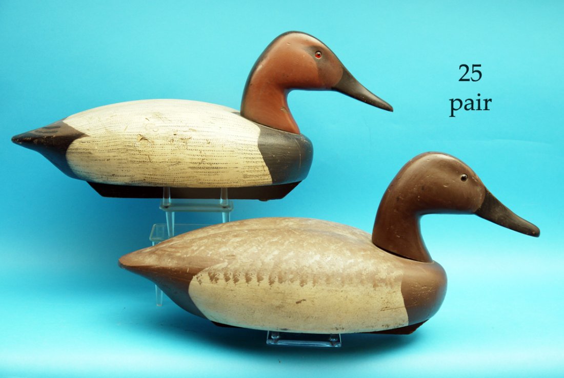 PAIR OF OVERSIZED CANVASBACKS by Jack Sweet, Erie, PA. (1 of 1)
