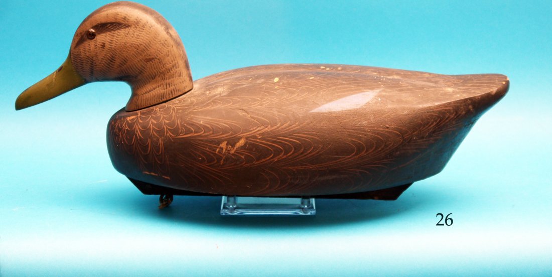 EARLY BLACK DUCK by Jack Sweet, Decoys Unlimited, Erie, (1 of 1)