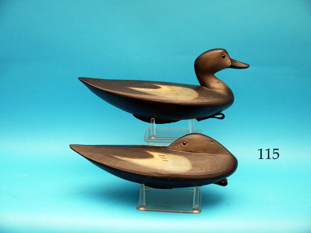 FINE AND RARE PAIR OF TEAL by E.J. “Pete” Peterson, (1 of 1)