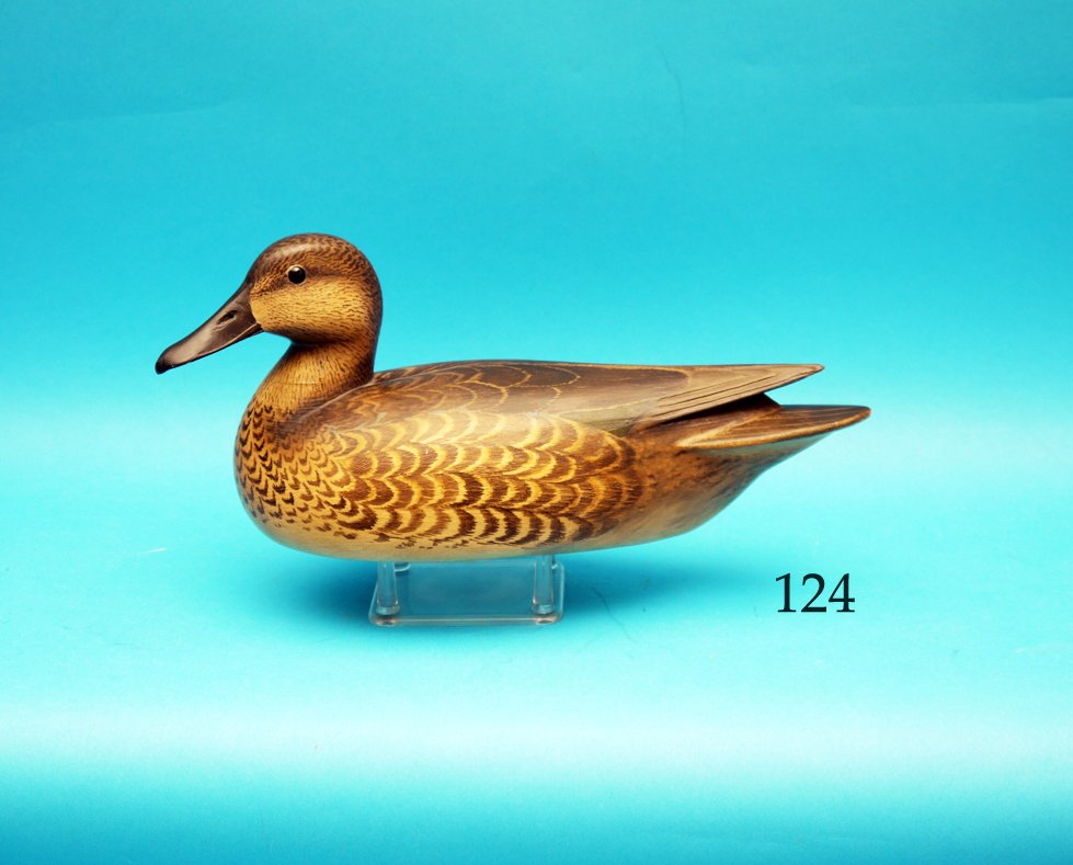 FINE GREEN WING TEAL HEN by William Gibian, Onancock, (1 of 1)