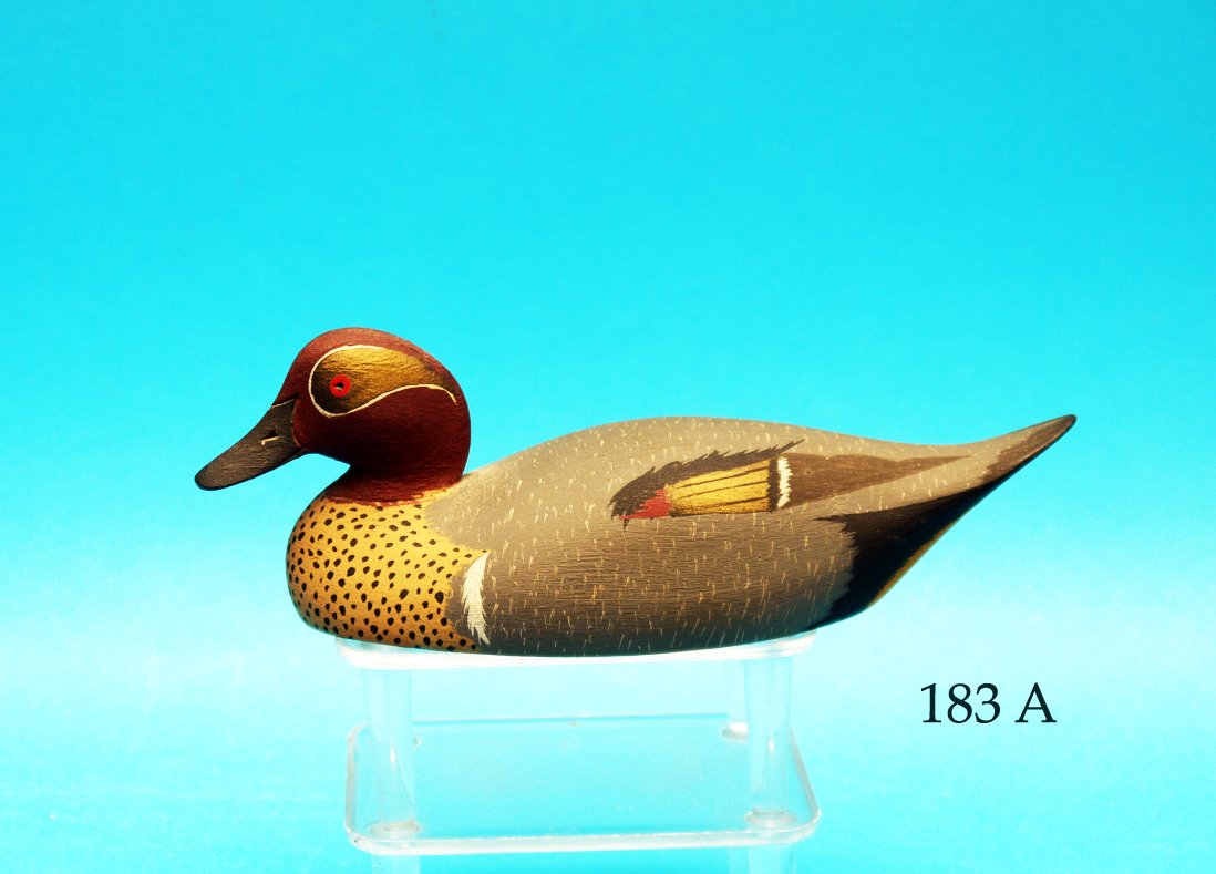 RARE ONE-THIRD SIZE GREEN WING TEAL DRAKE by Ken (1 of 1)