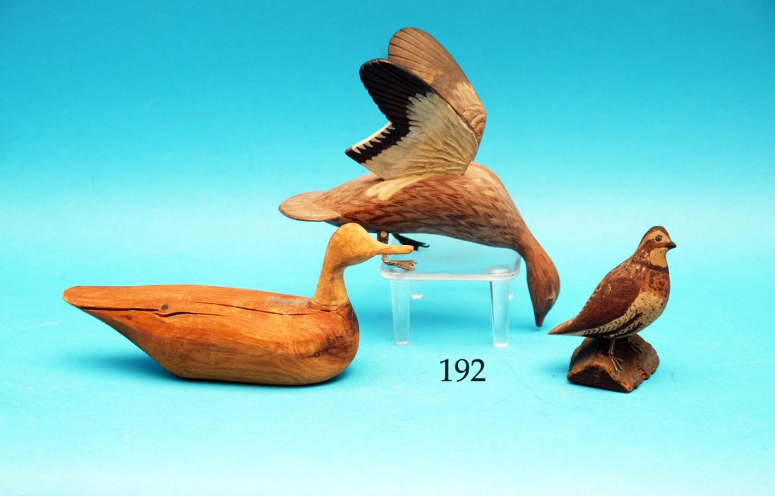 GROUP OF THREE MINIATURE CARVINGS. The first is a (1 of 1)