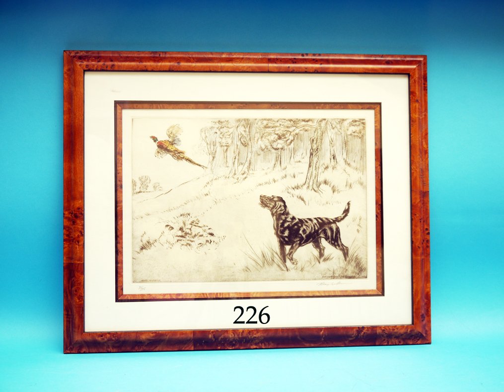 VERY FINE HAND-COLORED ETCHING by Henry Wilkinson, (1 of 1)