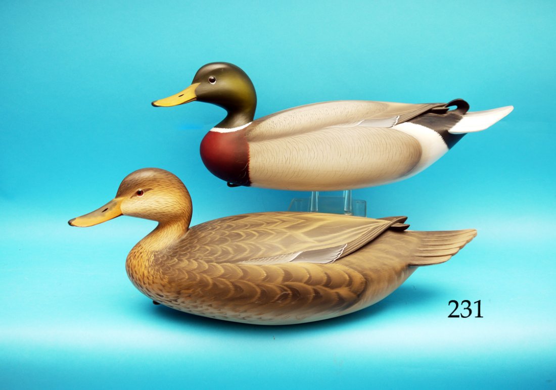 VERY FINE PAIR OF GUNNING MALLARDS by George Strunk, (1 of 1)