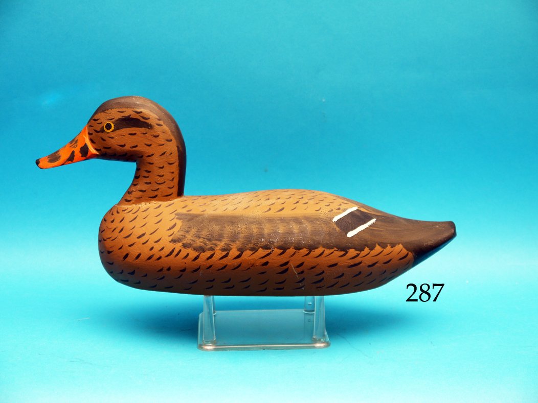 EARLY AND RARE MALLARD HEN by Capt. Jess Urie, Rock (1 of 1)