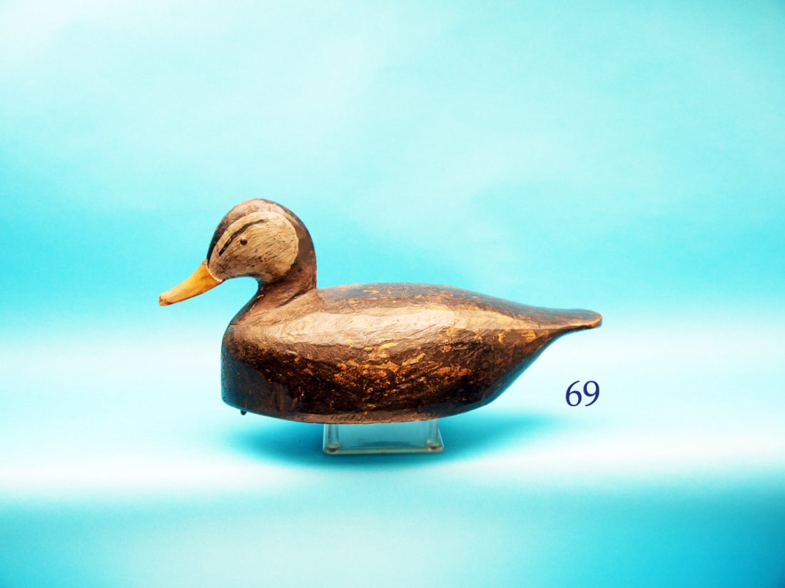 BLACK DUCK by Miles Hancock, Chincoteague, VA. Old (1 of 1)