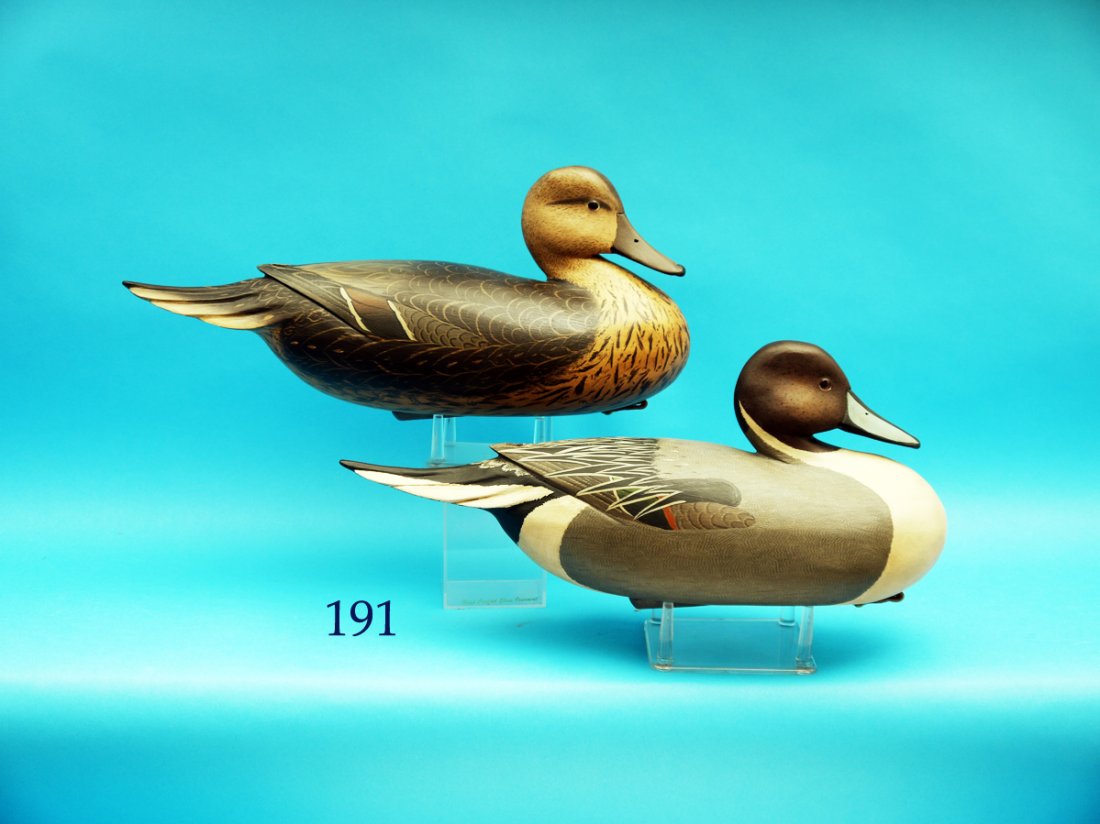 RARE SNUG-HEAD PINTAIL PAIR by Bob White, Tullytown, (1 of 1)