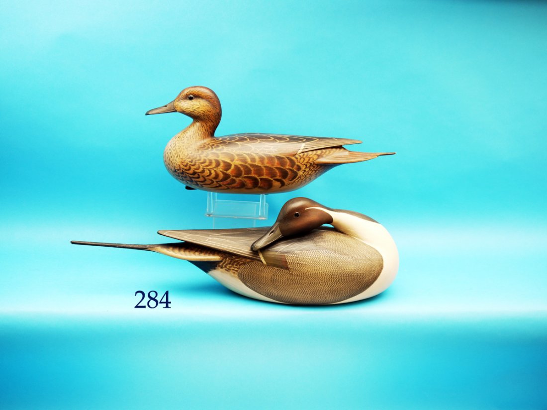 FINE AND STYLIZED PAIR OF PINTAILS by William Gibian, (1 of 1)